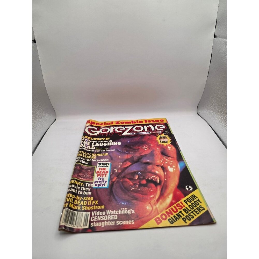 GoreZone Magazine Sept 1989 #9 Zombie Horror Texas Chainsaw Evil Dead II FX